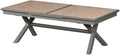 HESPERIDE - Table de Jardin Extensible Axiome Miel/Praline - 12 Places - Aluminium Traité Epoxy Antirouille - Meuble d'Extérieur à Rallonge