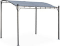 Alice's Garden - Pergola adossée 3x2.5 m - Brestum - Toile Grise - Pergola Murale