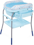 Chicco, Bleu, max 11kg, Cuddle et Bubble baignoire à langer ergonomique avec matelas et réducteur souple, hauteur réglable, fermeture compacte, Océan