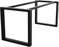 Pieds de Table ETA - Acier Robuste 180x70x72 cm, Pieds de table en acier massif, finition Eta, montage rapide sans outil compliqué, charge lourde