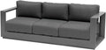Hespéride - Canapé de Jardin Allure Graphite et Gris zebrano, 80 cm