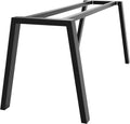 Pied de Table Métal, Noir, 180 x 70 x 72 cm, Robuste Pieds de Table en Acier, Salle à Manger, Salon