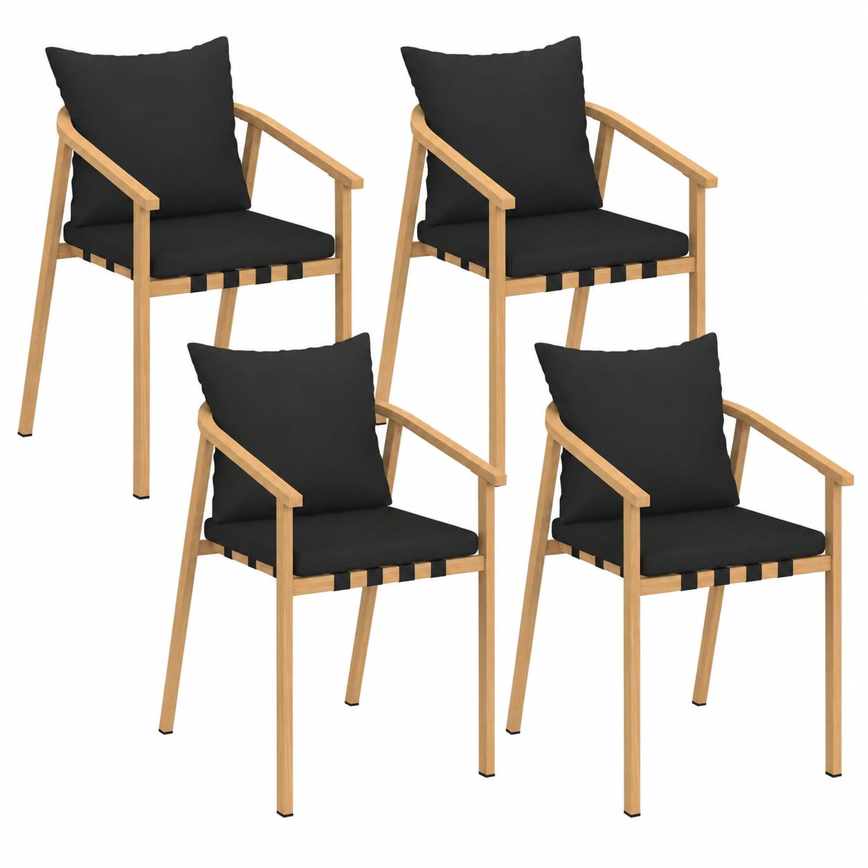 chaises-de-jardin-en-metal-effet-bois-avec-coussins-noirs-dwtykwy202cm