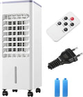 Climatiseur Évaporatif Mobile, Rafraîchisseur d'Air Silencieux 3 en 1, humidifier et Ventilateur 3 Vitesses, 3 Modes, Réservoir 12 L, Minuterie 7,5 h