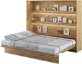 MEBLINI Lit Escamotable Bed Concept - Lit Pliant 2 Personnes - Mural Rabattable - Armoire - Placard - Murphy Bed - BC-14-160x200 cm Horizontal