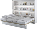 MEBLINI Lit Escamotable Bed Concept - Lit Pliant 2 Personnes - Mural Rabattable - Armoire - Placard - Murphy Bed - BC-14-160x200 cm Horizontal