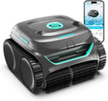 WYBOT C2 Robot Piscine sans Fil pour Piscines Enterrées 150㎡, application(Vert Brume-Vert), 3 Moteurs, 180 Min, Double Filtration