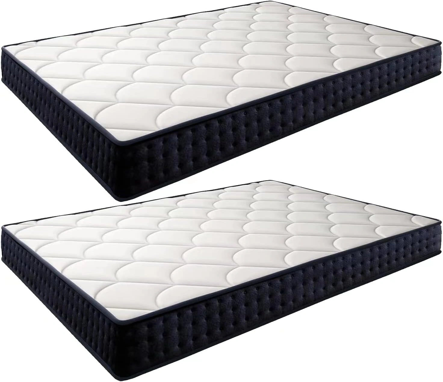 IZTOSS Lot de 2 Matelas Mémoire de Forme 90x190 cm, 11 Zones Différenciées, Épaisseur 15 cm Matelas Confort