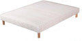 Hévéa Sélection SOMMIER TAPISSIER 26 Lattes 140x190 épaisseur 20 cm + 4 Pieds, Blanc, Bois