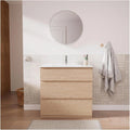 MOB-IN Meuble Simple Vasque Sorrento 80 cm - avec Plan Vasque céramique
