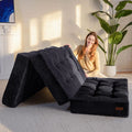 MAXYOYO Matelas Pliable 2 Places, 135x190 cm, Épaisseur 15 cm Matelas Pliant pour Futon Convertible Canapé-lit Portable
