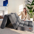 MAXYOYO Matelas Pliable 2 Places, 135x195, Épaisseur 15 cm Matelas Pliant pour Futon Convertible Canapé-lit Portable