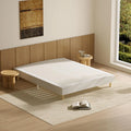 DEWINNER Sommier 140x190, Sommier Tapissier 140x190, 2x14 Lattes Bois, 9 Pieds Stables, Hauteur du Cadre de Lit 29 cm, Lit 140 x 190 avec Sommier