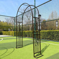 Arche de Jardin 140x40x230 cm, Arche de Cour, Décoration de Cérémonie Fête, Arche en Fer forgé Arche Rosier de Robuste pour Plante Grimpante