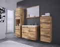 PIASKI Ensemble de meubles de salle de bain Roma, taille unique, (MALO001), ensemble de meubles de salle de bain avec lavabo, meubles modernes (Wotan)